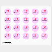 Sticker Rond I Love Nutrition (Feuille)