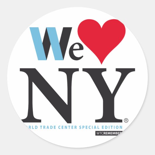 STICKER ROND I LOVE NY, WE LOVE NY, JO YOU ? (Devant)