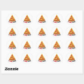 STICKER ROND I LOVE PIZZA (Feuille)