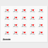 Sticker Rond I Love Potlucks (Feuille)