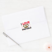 Sticker Rond I Love Pretzels (Enveloppe)