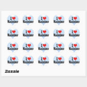 Sticker Rond I Love Raisins (Feuille)