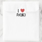 Sticker Rond I Love Reiki (Sac)