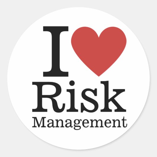 Sticker Rond I ❤️ Love Risk Management (for Employees) CUSTOM (Devant)