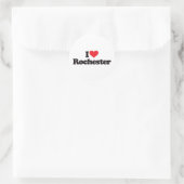 Sticker Rond I Love Rochester (Sac)