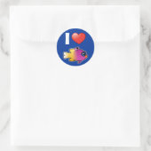 Sticker Rond I Love Royal Gramma (Sac)