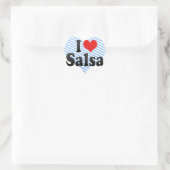 Sticker Rond I Love Salsa (Sac)