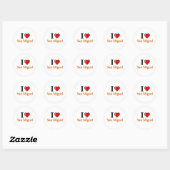 Sticker Rond I Love San Miguel (Feuille)