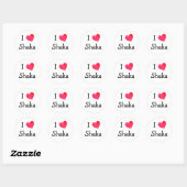 Sticker Rond I Love Shaka (Feuille)
