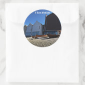Sticker Rond I Love Shetland (Sac)