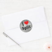 Sticker Rond I Love Split, Croatie (Enveloppe)