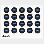 Sticker Rond I Love Square (Feuille)