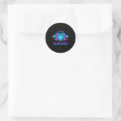 Sticker Rond I Love Square (Sac)