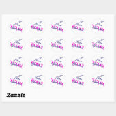 Sticker Rond I Love Synchro (Feuille)