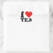 Sticker Rond I Love Tea (Sac)