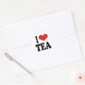 Sticker Rond I Love Tea (Enveloppe)