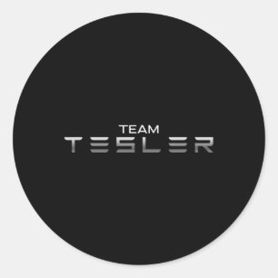 Sticker Rond I Love Tesler Président Trump Endorsed Car Salesma