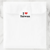 Sticker Rond I Love Tshirt Taiwan (Sac)