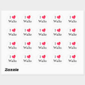 Sticker Rond I Love Wallis (Feuille)