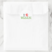 Sticker Rond I Love Wasabi (Sac)