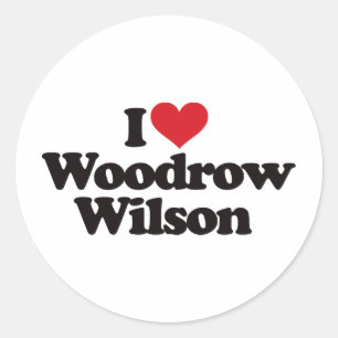 Sticker Rond I Love Woodrow Wilson