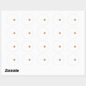 Sticker Rond I Love You Sign Language Skeleton Hand Asl Hallowe (Feuille)