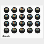 Sticker Rond I_m avec Les Livres Interdits J'Ai Lu Les Livres I (Feuille)