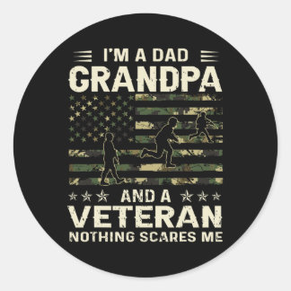 Sticker Rond I&# ; m Un Papa Grand-Père Et Une Fête des pères A