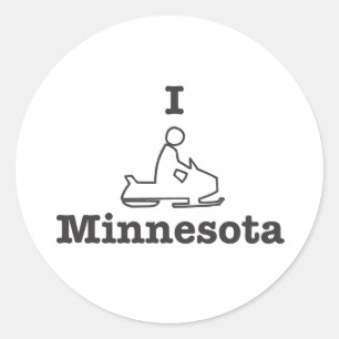 Sticker Rond I Motoneige Minnesota