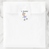 Sticker Rond I Patinage - Patinage à rouleaux pour filles (Sac)