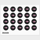 Sticker Rond I Put The Boo In Boujee Funny Leopard Boujie Ghost (Feuille)