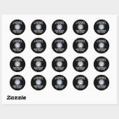 Sticker Rond I Support Putting Animal Abusers (Feuille)