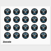 Sticker Rond I Support Putting Animal Abusers (Feuille)