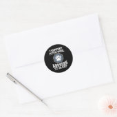 Sticker Rond I Support Putting Animal Abusers (Enveloppe)