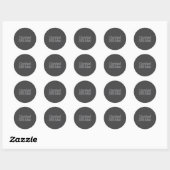 Sticker Rond I Survived 2025 Sober Recovery Design (Feuille)