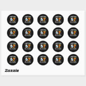Sticker Rond I Survived 67 Days Of School Funny Meme Six Seven (Feuille)