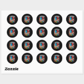 Sticker Rond I Survived 67 Days Of School Student Fun Vibe End (Feuille)