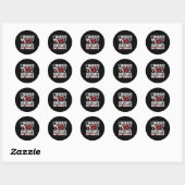 Sticker Rond I Tackled 100 Day Of School Football 100th Days Te (Feuille)