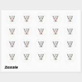 Sticker Rond I Teach Kids To Talk Back Speech Language (Feuille)