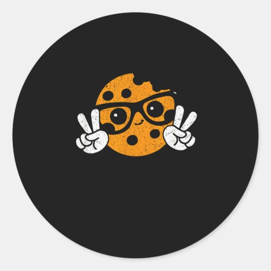 Sticker Rond I Teach Smart Cookies Christmas Teacher Teaching X (Devant)