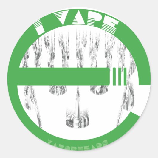Sticker Rond i vAPE (Devant)