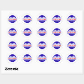 Sticker Rond I Voted by Mail (Feuille)