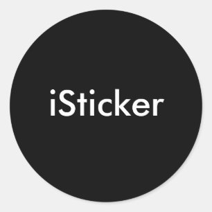 Sticker Rond i(votre nom ici)