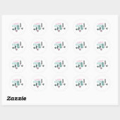 Sticker Rond I Wanna Rock (Feuille)