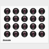 Sticker Rond I Wear Burgundy Aunt Multiple Myeloma Aware Bl (Feuille)
