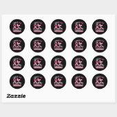 Sticker Rond I Wear Pink (Feuille)