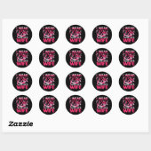 Sticker Rond I Wear Pink For My Wife Breast Cancer Awareness Bu (Feuille)