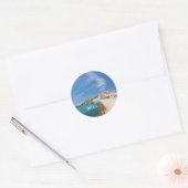 Sticker Rond Ibiza, pittoresque vue, Espagne (Enveloppe)