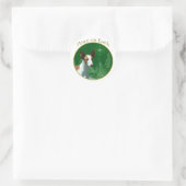 Sticker Rond Ibizan Hound Paix (Sac)