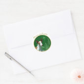 Sticker Rond Ibizan Hound Paix (Enveloppe)